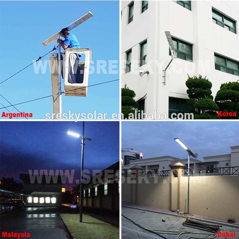 55w 56w 60w 70w 72w 75w 80w 90w ce classic city economic energy-saving photo sensor smart all in one solar led street light