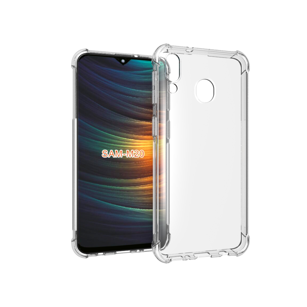 Hot selling transparent Tpu case For Samsung M20 Soft shockproof cover