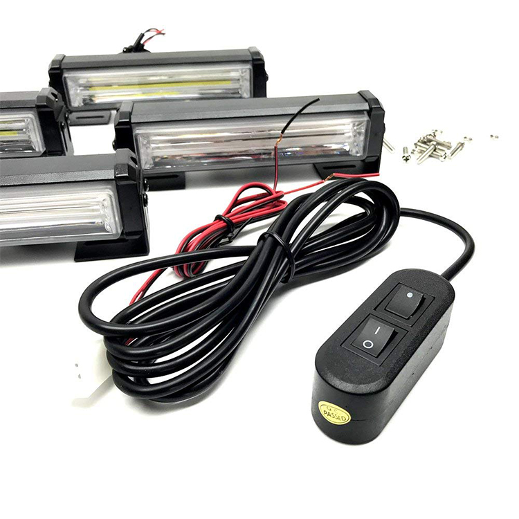 12V 40W car flash grille strobe light red white blue amber warning lightbar from china supplier