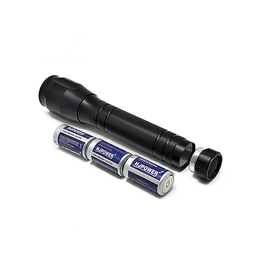 Hot - Selling  Aluminum  Dry Battery LED Flashlight Touch  3 Mode Zoom Tactical LED Flashlight