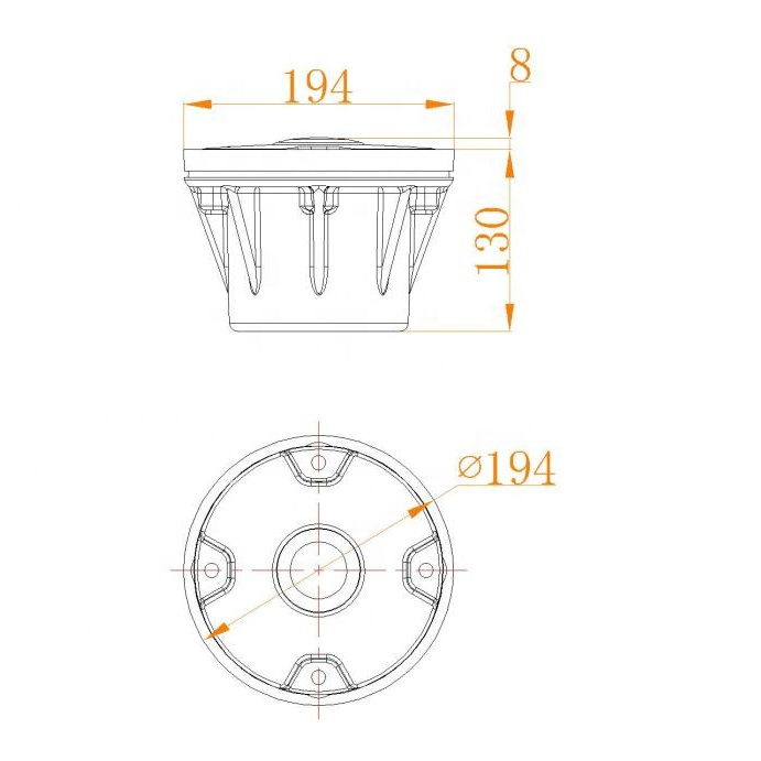 JV-HP-U Helipad Taxiway Edge Inset Light