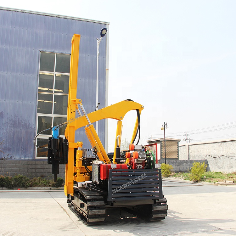 highway guardrail mini sheet screw pile driver for sale