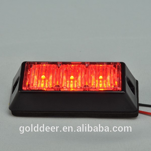 3W Motorcycle Strobe Auto Mini Single LED Warning Lights