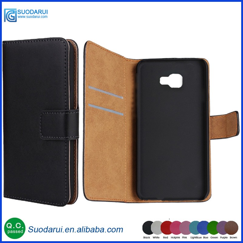 Book style Stand Wallet Flip PU Leather mobile phone Case For Samsung Galaxy A8 2016 Cover Pouch