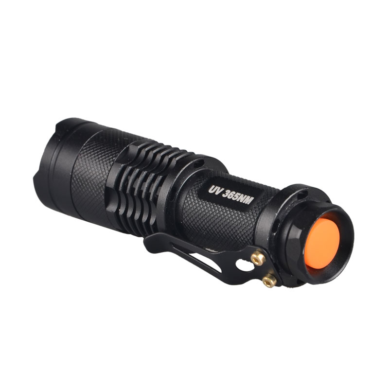 Topcom hot sell zoom Mini Pocket Money Detector 365nm UV Lamp Reflector