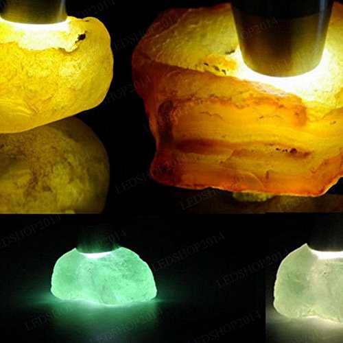 Stainless Steel Jewelry Jade Agate Detector Identification 3Colors Lights Rechargeable LED Flashlight Torch Lamp