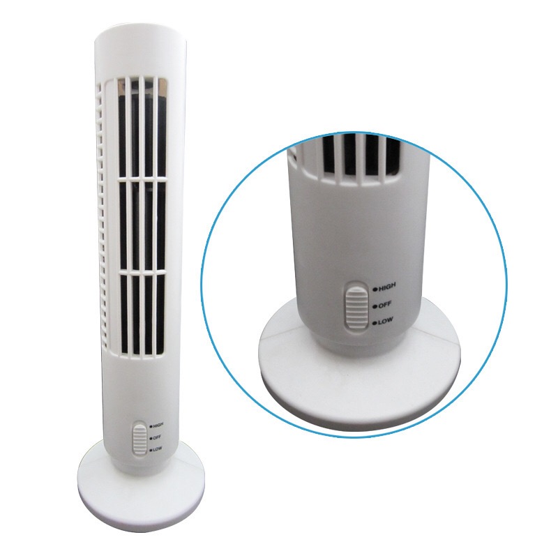 Creative Mini USB Air Conditioner Handheld Portable Cooler Silent Cooling Tower Fan for Home Office Desktop