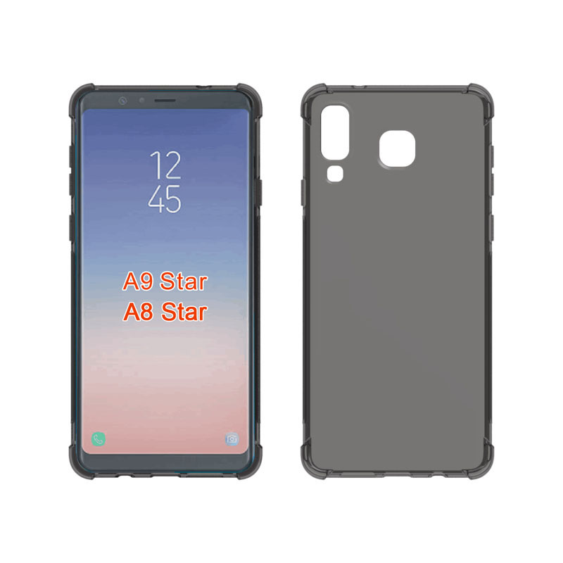 Transparent Shockproof soft Tpu cover case For Samsung Galaxy A9 Star