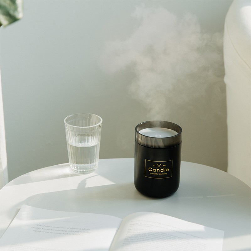2019 Trending Products USB Car Candle Cool Mist Humidifier, Office & Home Mini Night Light Humidifier