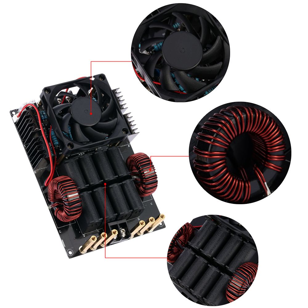 1000W 50A ZVS Induction Heating Machine Module Power Supply Voltage DC12V-40V