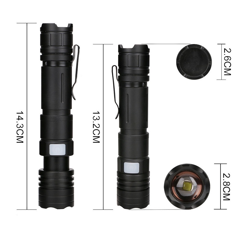 Ningbo Goldmore New Design 1000 lumens Aluminium USB Rechargeable LED Tactical Flashlight for Outdoor Activities,Camping