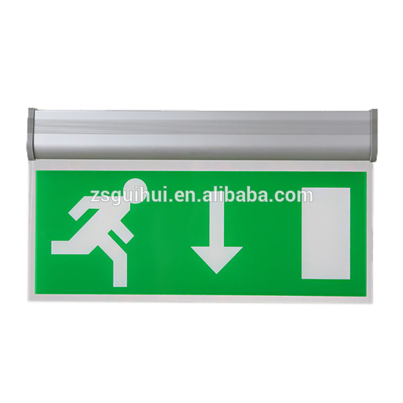 3W Aluminum and Glass Exit signs Lighting Restaurant Emergency Light