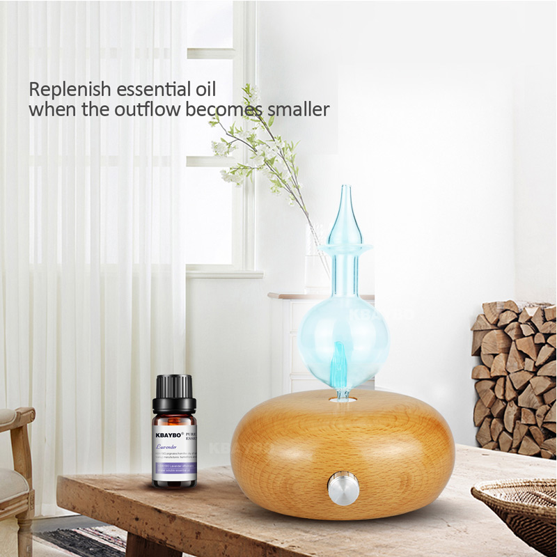 Aromatherapy Essential Oil Diffuser Lychee New Professional 7 Color Nebulizing Pure