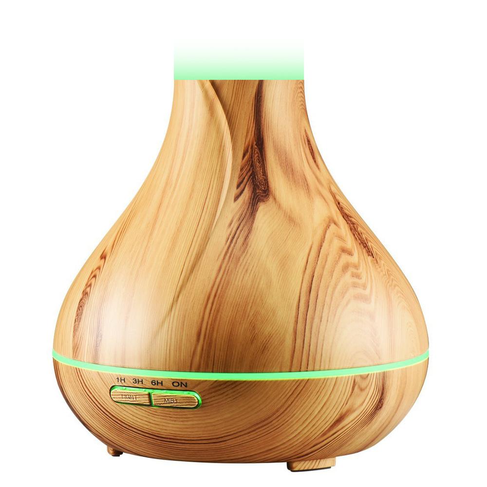 400ml Woodgrain Essential Oil Diffuser Aroma Diffuser Ultrasonic Aromatherapy Humidifier Mist Maker Aromatherapy Air Purifier