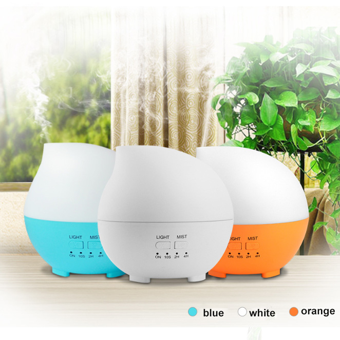 300ml Essential Oil Diffuser Air Humidifier with Waterless Auto Shut-off and 7 Color LED Lights Changing for Home Office Baby