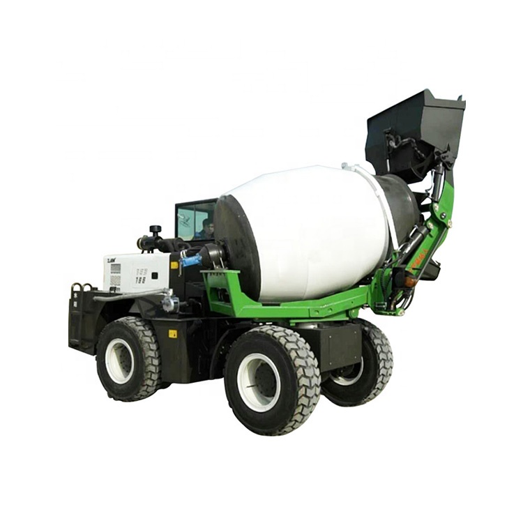 self loading concrete mixer machine