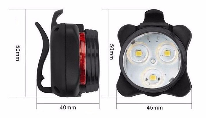 Hot Selling Brightest USB Rechargeable Bike Light Set Bike Safety Bicycle Tail Light for Night Riding