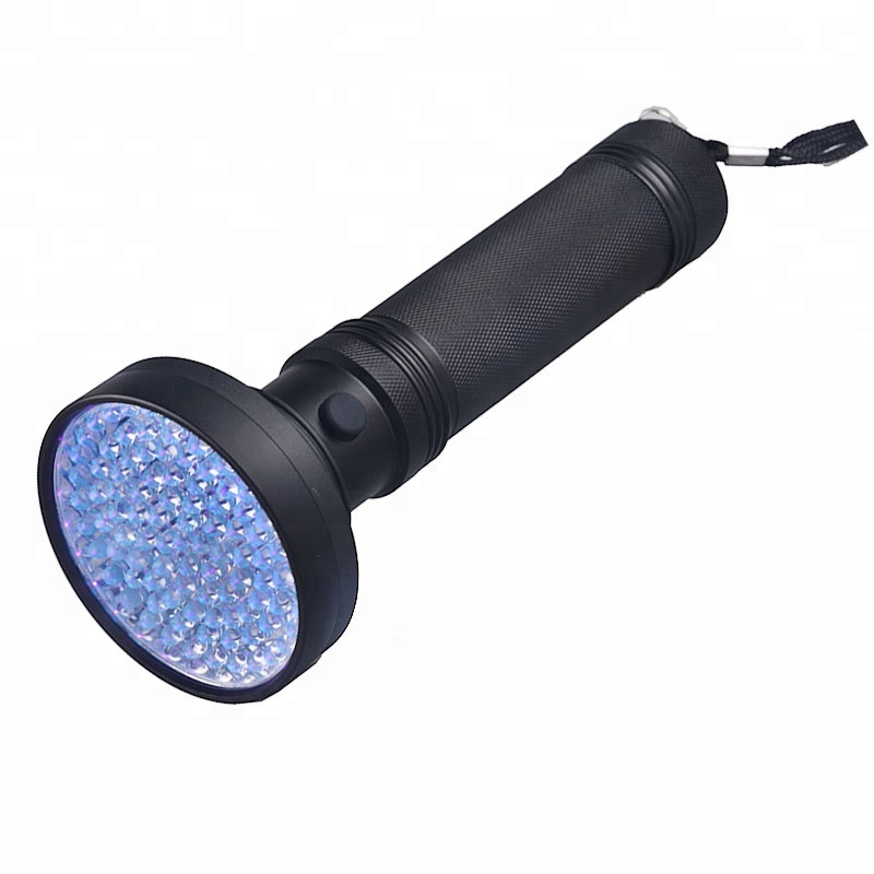 100 Led UV Torch Aluminum Alloy Black Light UV Flashlight