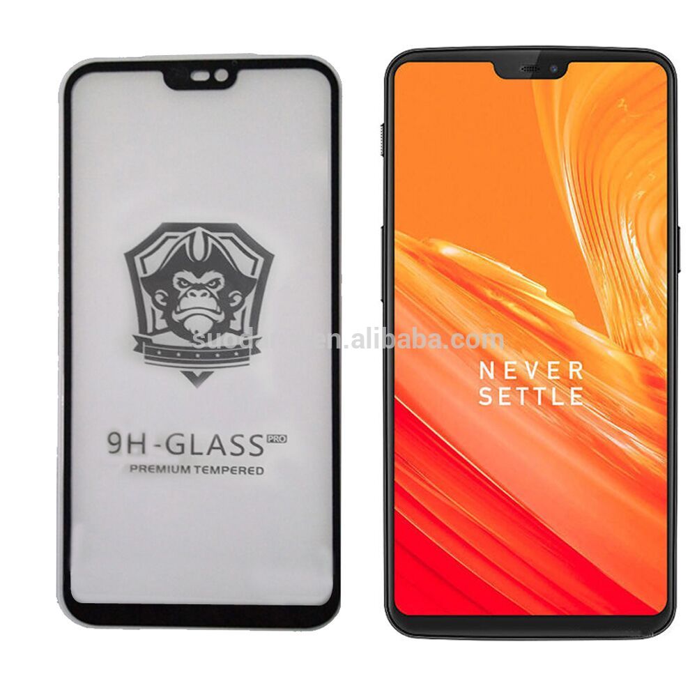 IN STOCK 2.5D Full glue Tempered Glass Screen Flim For OnePlus 6 Full glue perfect fit for 1+6