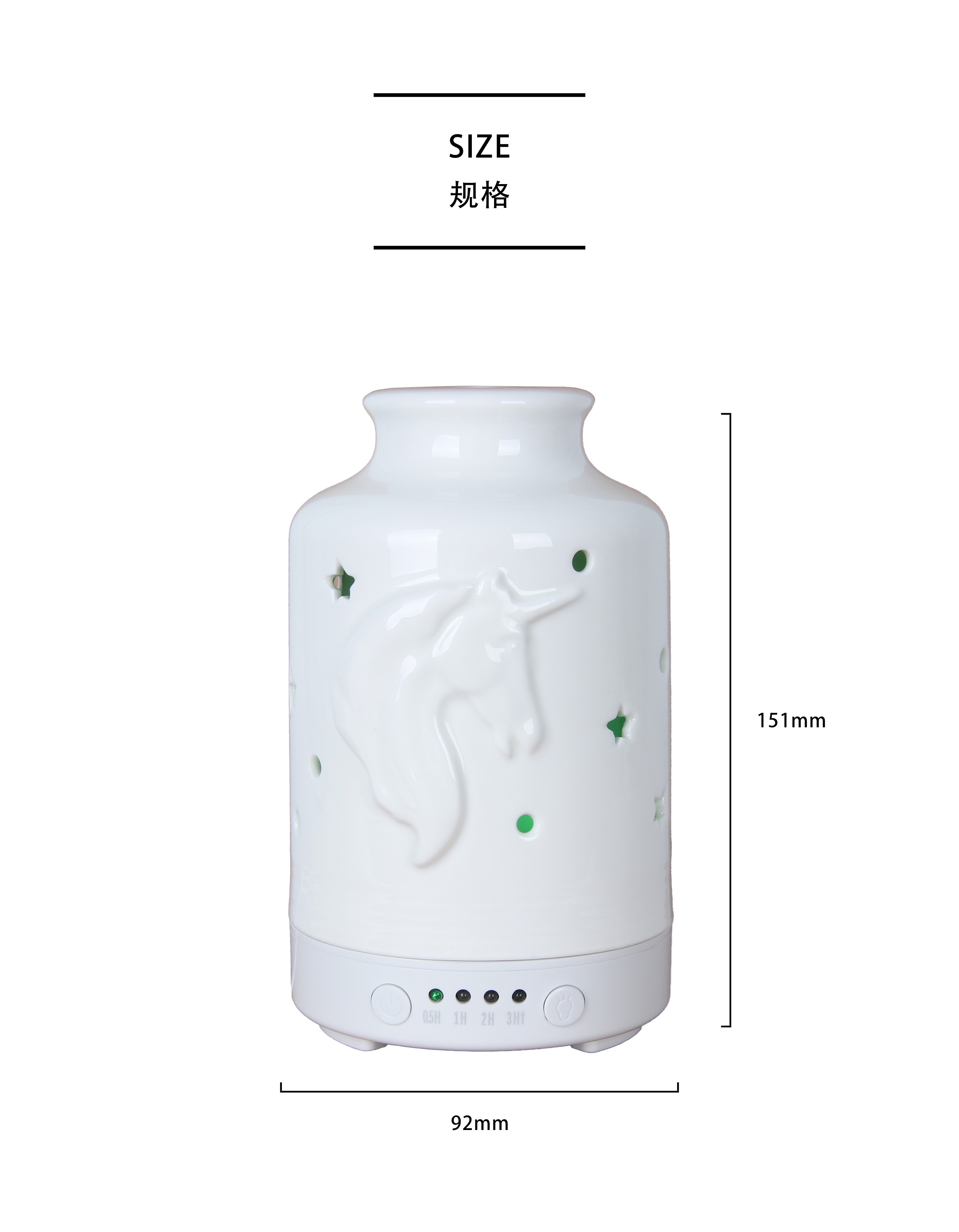 Oil Humidifier Ionizer Luxury Ultrasonic Aroma Diffuser Bottle