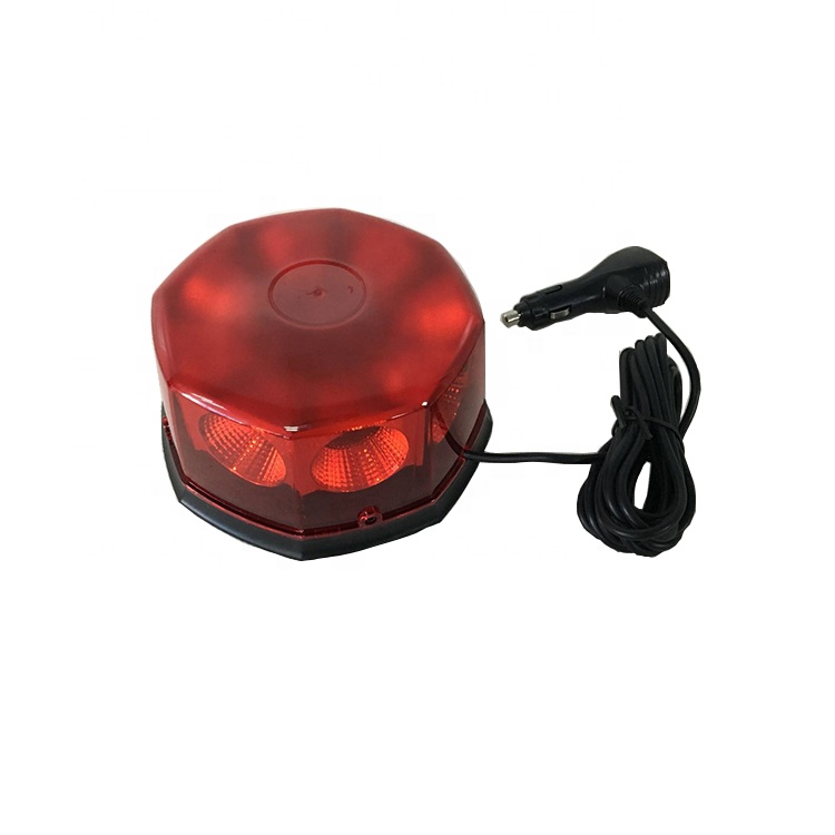 Top Roof Magnet Mount40W COB Flashing Beacon Light with Lighter Plug