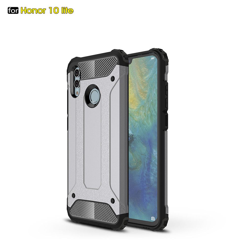 TPU+PC 2in1 drop Silicone Rubber Armor Hard case For Huawei honor 10 Lite