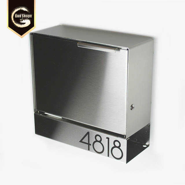 Factory Metal Outdoor Apartment Waterproof Number Letterbox Parcel Mailbox Lock