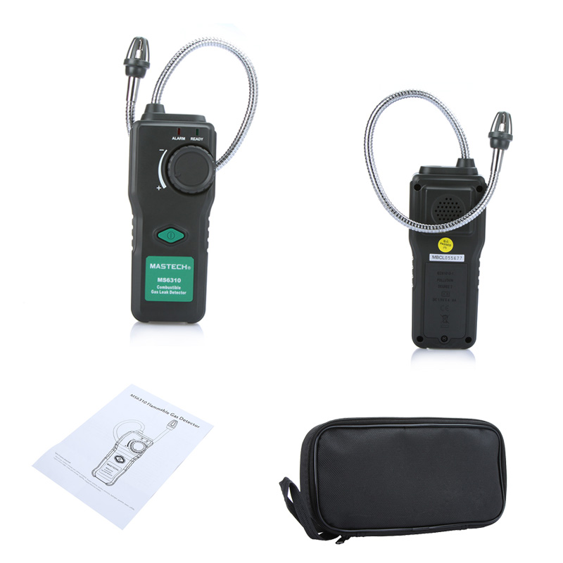 Portable Gas analyzer Multi-use Flammable Gas Detector Combustible Gas Leak Tester Sound Light Alarm Adjustable Sensitivity