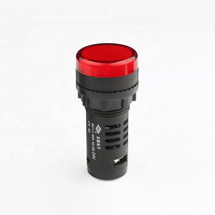 16mm  red pushbutton  switch with  120 volt indicator light