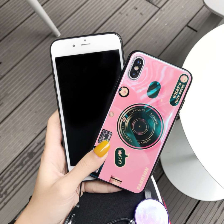 Soft Silicon IMD Camera Pattern Cell Phone Covers for Xiaomi s2 case , For Huawei P20 lite Case Camera