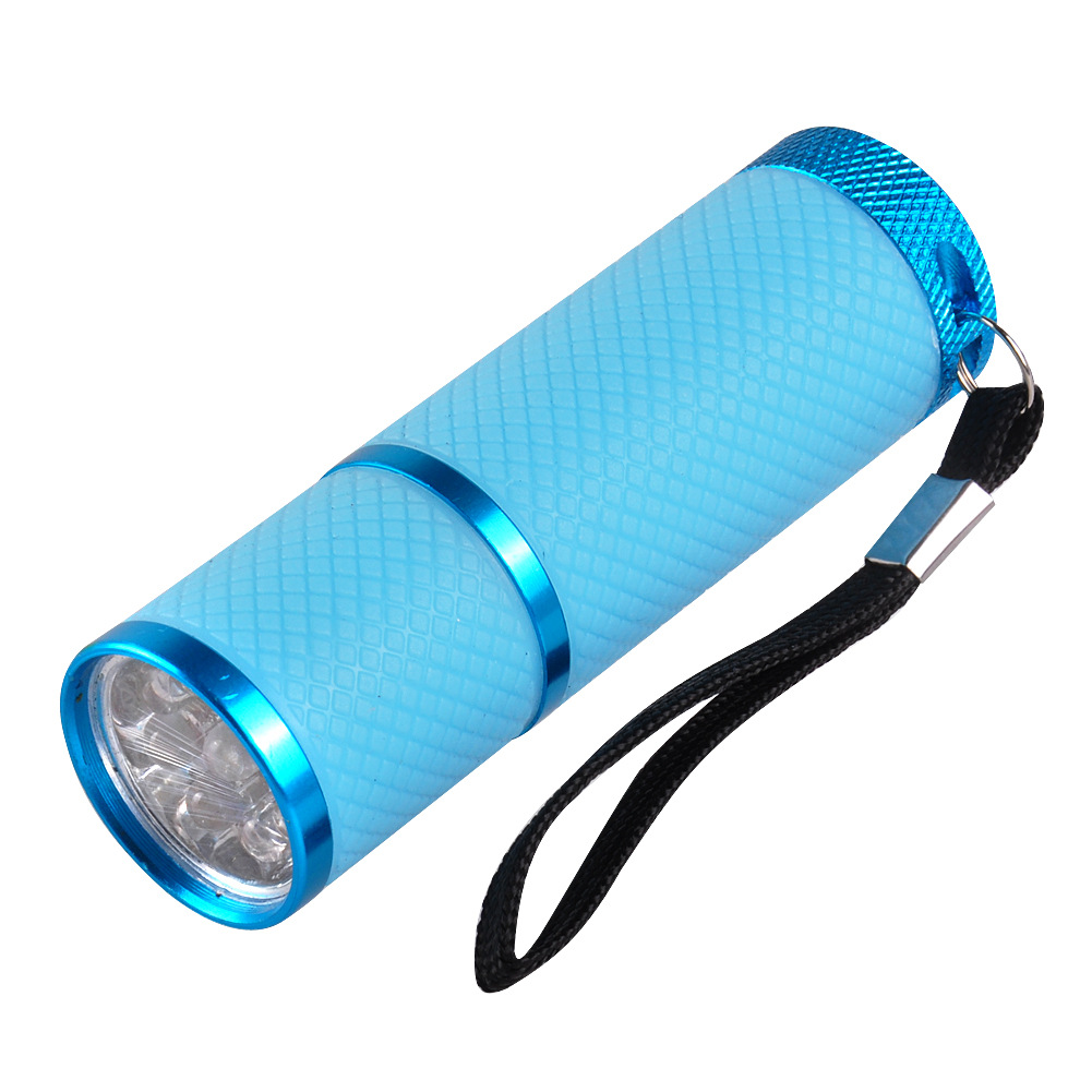 9 LEDs AAA MINI 395NM Portable LED Ladies' Torch UV  Flashlight Custom Logo