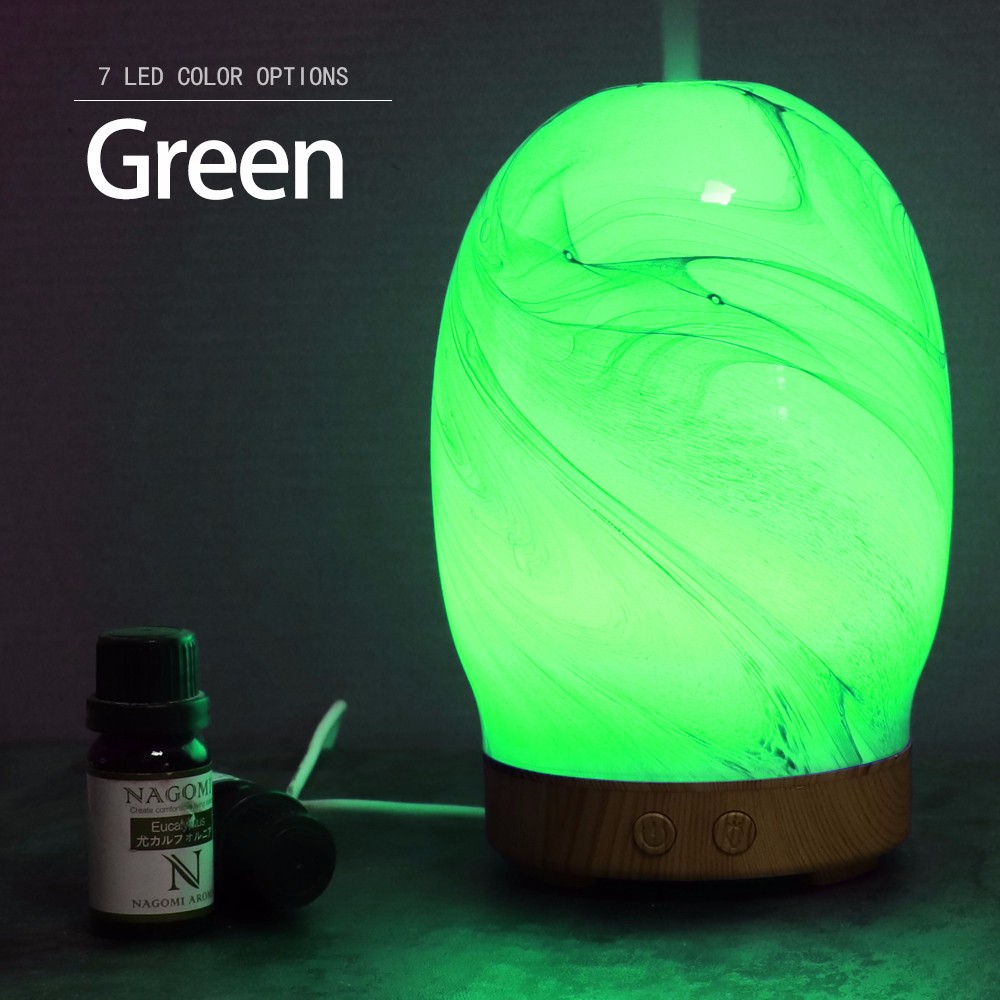 Glass Aromatherapy Essential Oil Diffuser Ultrasonic Aroma Diffuser for Essential Oils Waterless for Home Office Spa Yoga