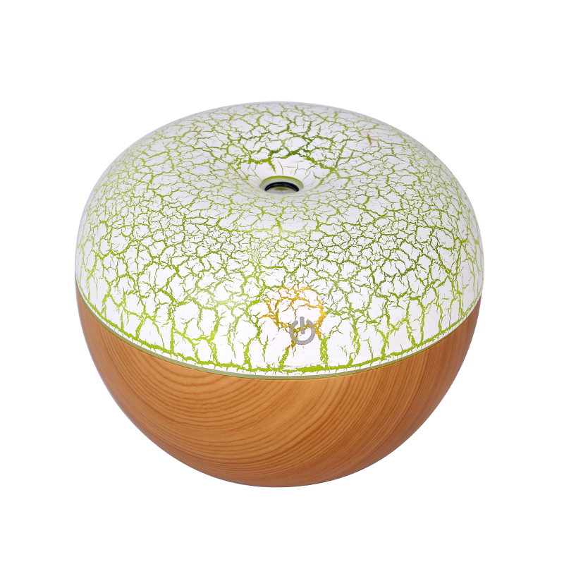 130ml Wood Grain Car Use Mini Portable Aroma Diffuser Color Changing Humidifier Cool Mist Diffuser with USB Connect
