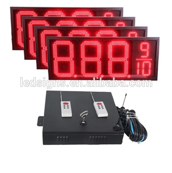 Outdoor Waterproof IP65 18 ''Gas Station Gas Station Price Sign with cabinet