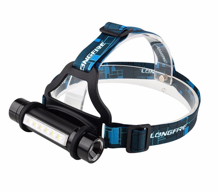 Goldmore 6LED USB Charger High Power Rechargeable Headlamp, Dismountable Camping Light Riding Fishing Running Hiking