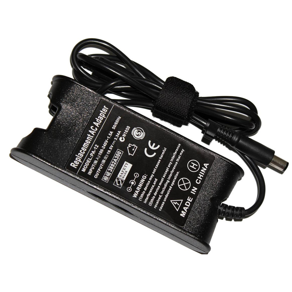 PA12 19.5V 3.34A Power Adapter for Dell Inspiron 15R 5537 Latitude E7440 7490 7290  Laptop with 7.4x5.0mm DC connector