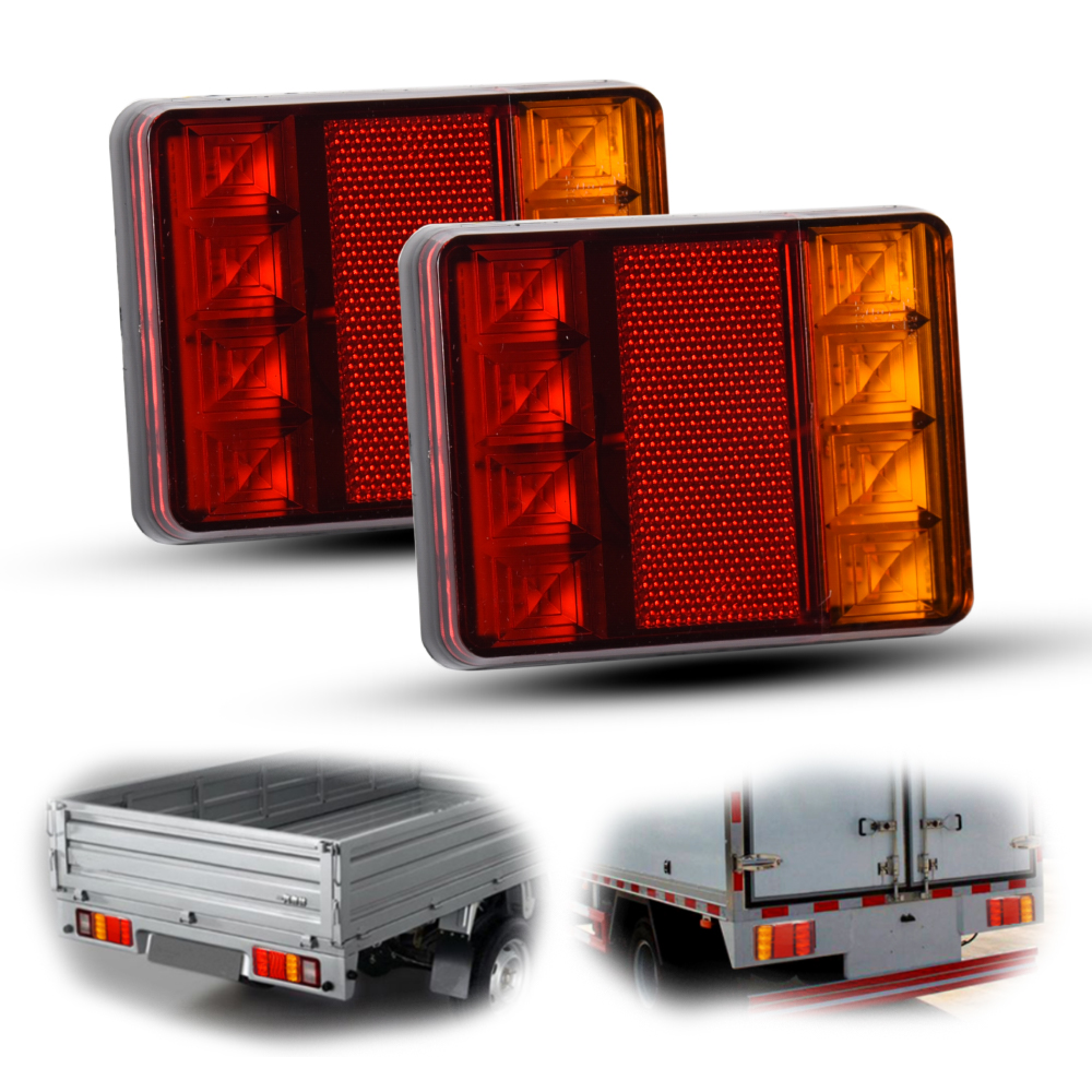 wholesale red yellow stop abs material two side led truck rear lamp light