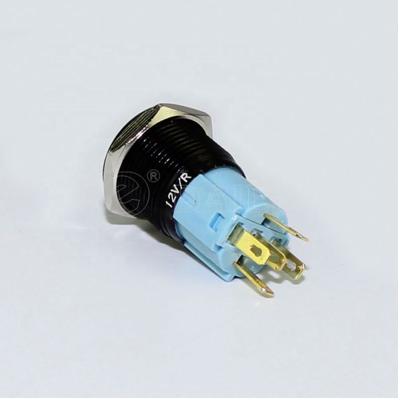 Miniature Flat Button 1NO1NC 5 Pin Anti-Vandal Micro Pushbutton