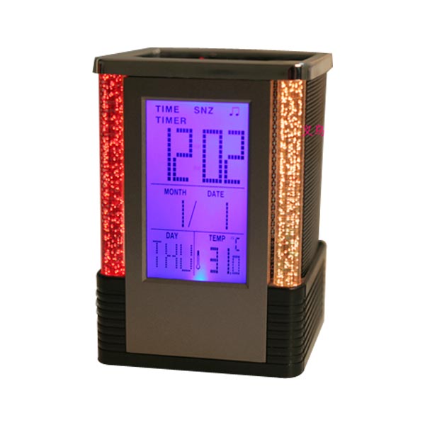 LED pen holder with alarm clock creative pen holder with timer temperature display pen holder