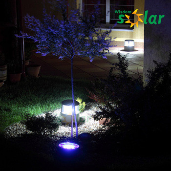 2019 High quality strong body 2.5w solar powered led light outdoor bollard with solar panel