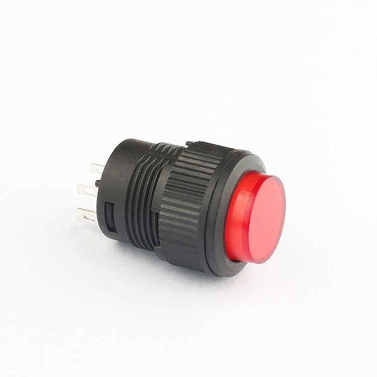 free sample illuminated push button switch 4 pin push button switch 16mm momentary led pushbutton switch