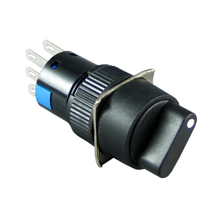 Factory price top quality 16mm double pole rotary switch