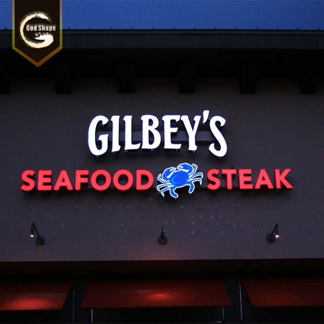 2019 popular led frontlit channel letter signs decorative led letters waterproof led