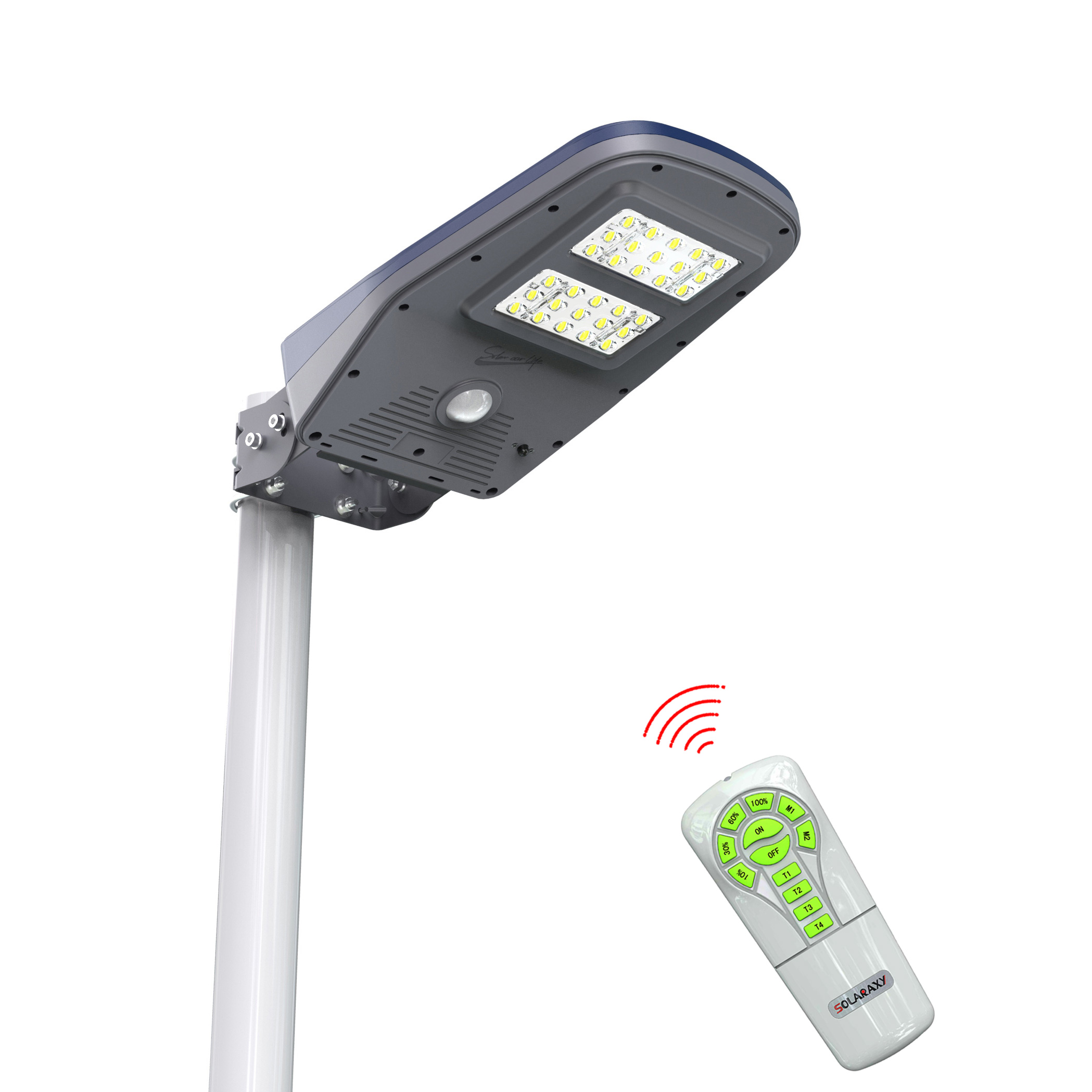 Outdoor solar street lights solar yard lamp with motion detrctor