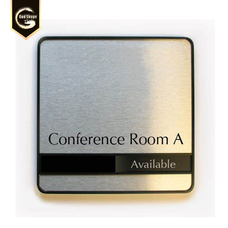 Slide room sign wall mount signage office door name plate