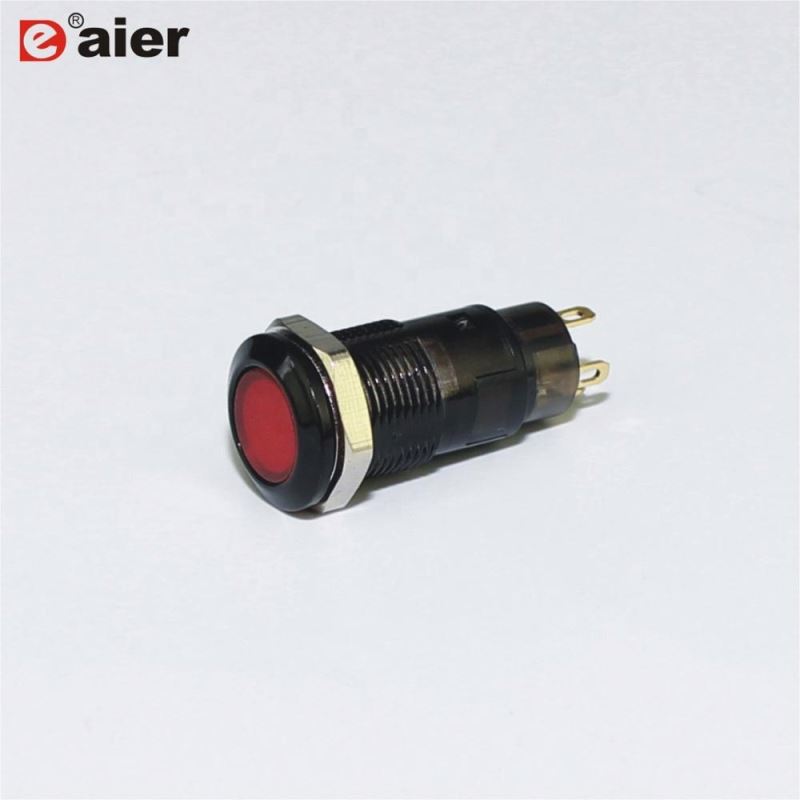 12mm Mounting Size Plastic Waterproof Mini Latching Push Button Switch