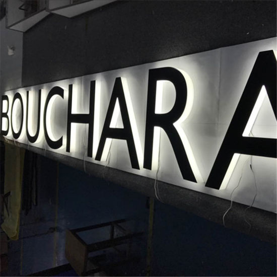 New style 3D solid acrylic signs illuminated manufacture big letters led light signage