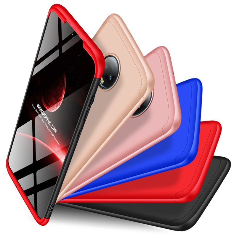 2018 hot sell 360 cover Removable 3in1 Hard PC Shield Back Cover Case for Motorola moto G7