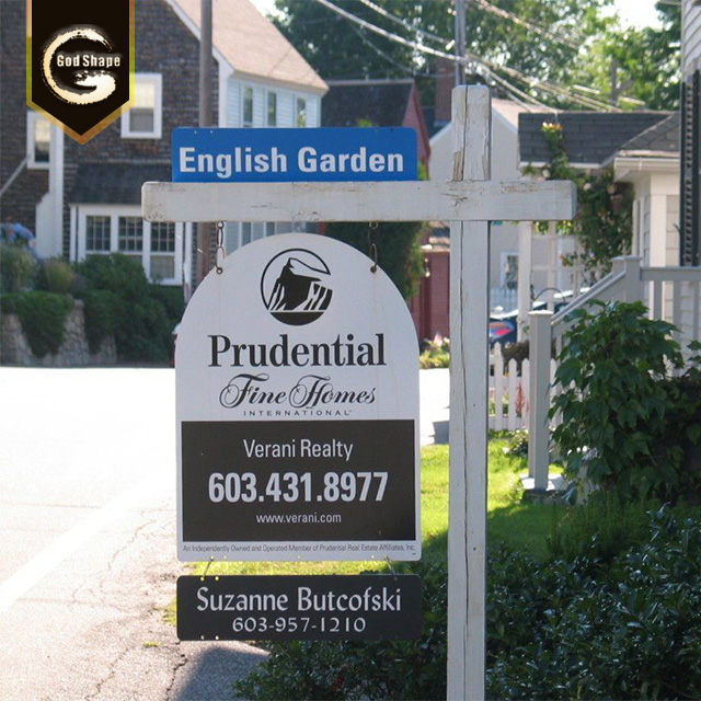 Outdoor Non-Illuminated Blade Sign Plate Hanging Advertising Metal Signage