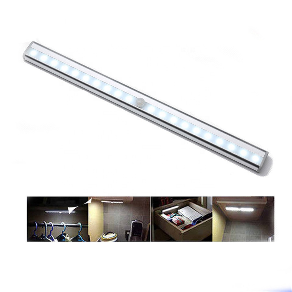 rechargeable motion sensor light Stick-On Night Light Lamp 20Leds For Bedroom Cabinet Wardrobe Drawer luminaria